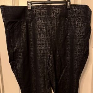 Studio by Torrid Black Houndstooth Coated Ponte Pants – pants only